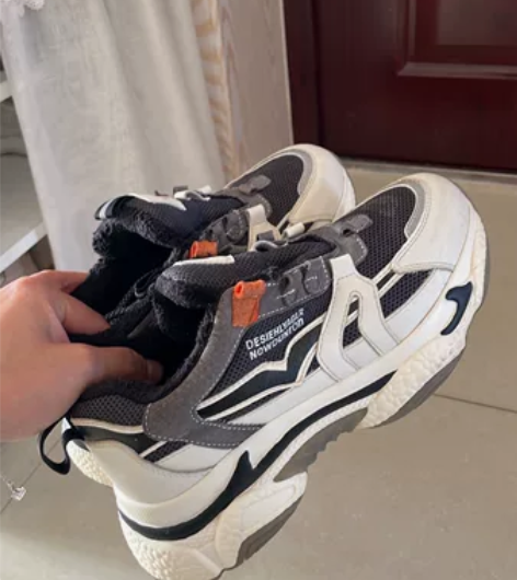 女士运动鞋棉鞋老爹鞋，一双过冬，已洗干净 ...