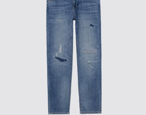 【双11狂欢价】女装 修身男友款九分牛仔裤...