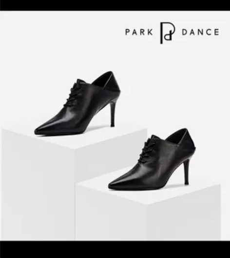 新款真皮舒适细跟系带单鞋 ，羊皮，35码，...