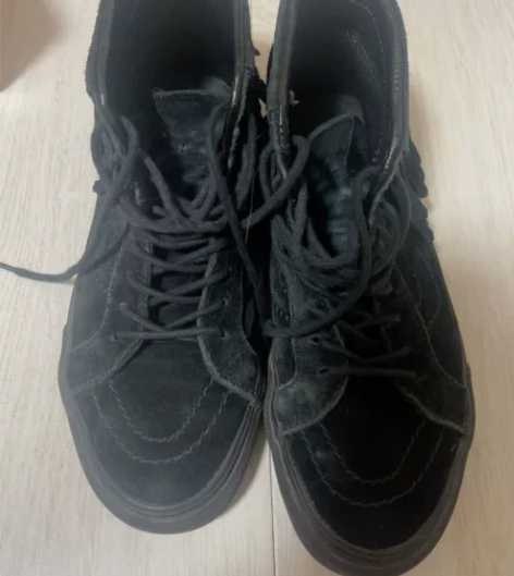 vans高帮内外全皮休闲运动鞋 超帅气的款...