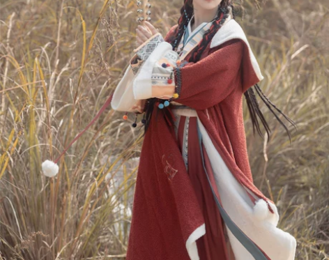 汉服捌伍柒原创 红不拉叽 汉服女汉元素唐制...