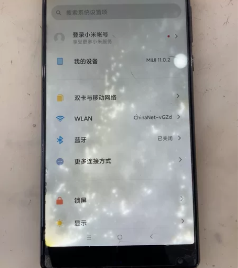 小米 mix ，功能全好，外屏破，有背光，...