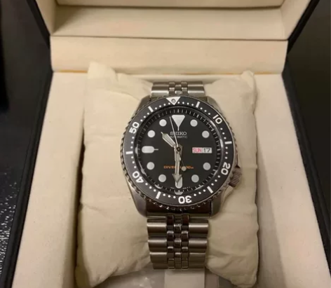 日本seiko精工三米劳机械表SKX007...