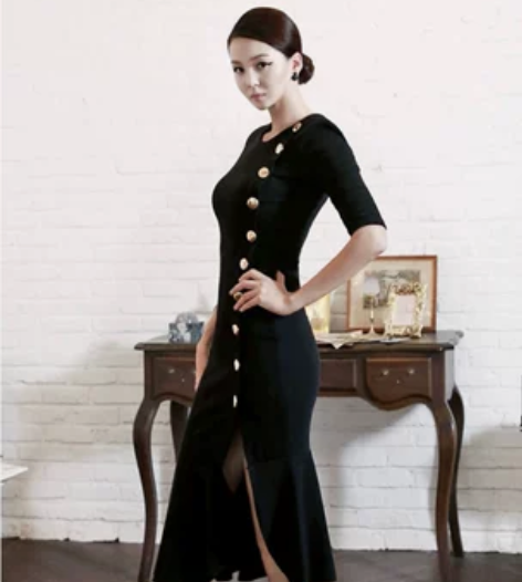 Dint韩版五分袖连衣裙，全新，保正品，不...