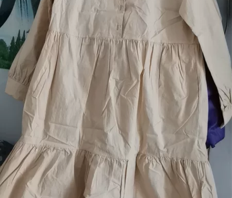 春季新款木耳边立领荷叶边娃娃裙连衣裙女 裙...
