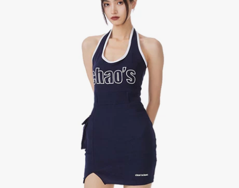 chaoschaos秋冬新款复古运动风性感...