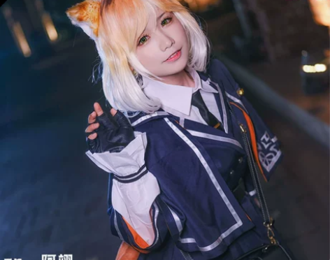 现货明日方舟cos服慕斯Frncat小洋装...