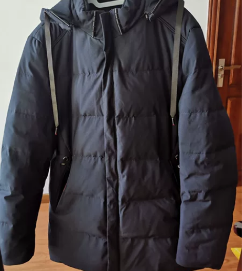 男士深蓝色羽绒服180/96A 偏小一码 ...