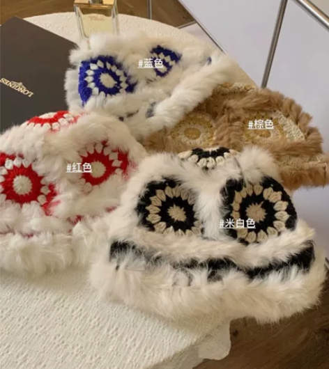 国潮醒狮针织毛绒帽 太火了全网夸 超火的国...