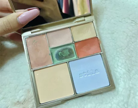 stila七色遮瑕调色盘 遮痘印 法令纹 ...