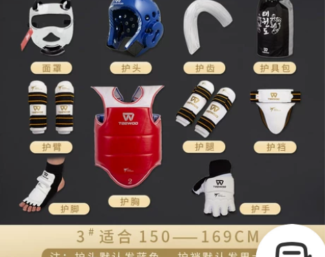 道郎 TEEWOO跆拳道护具 8件 10件...