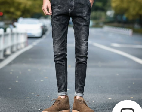 【双11狂欢价】男士牛仔裤修身休闲小脚长裤...