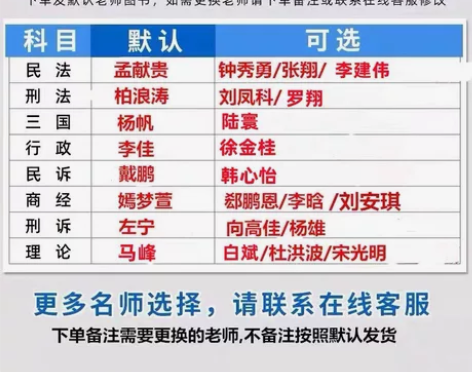 司法考试现货先发2023法考411名师推荐...