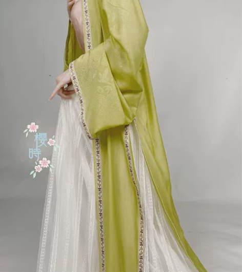 【长褙子】樱时汉服原创宋制全衣缘边长褙子仙...