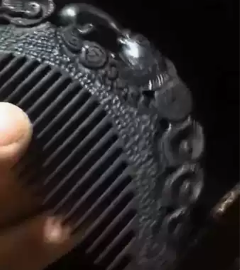 乌木手工雕刻莲年有余钱配乌木腰包鼓鼓、小莲...