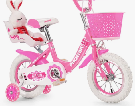 凤凰儿童自行车小女孩公主童车2-3-6-9...