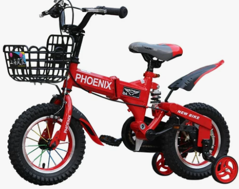 ?凤凰儿童自行车童车，16寸红色，七成新，...