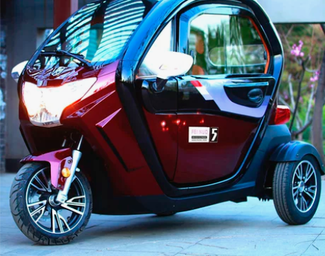 电动车 接送孩子电动三轮车成人家用豪华全封...