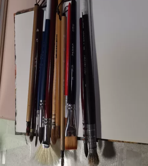 【出】水彩 毛笔 画笔 动物毛 尼龙毛 秋...