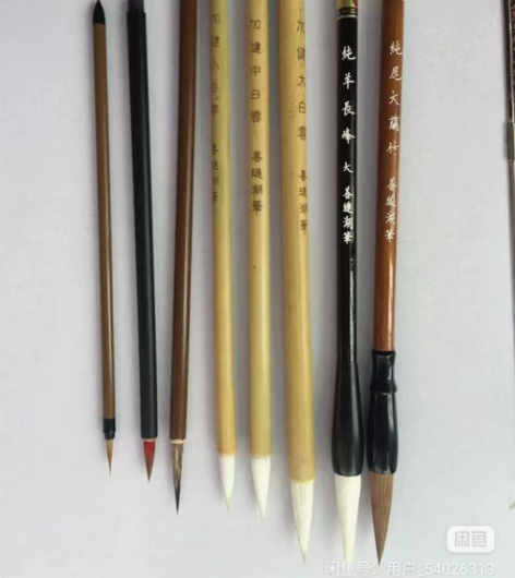 国画套装毛笔特价8支26.8包邮拍就送笔帘...