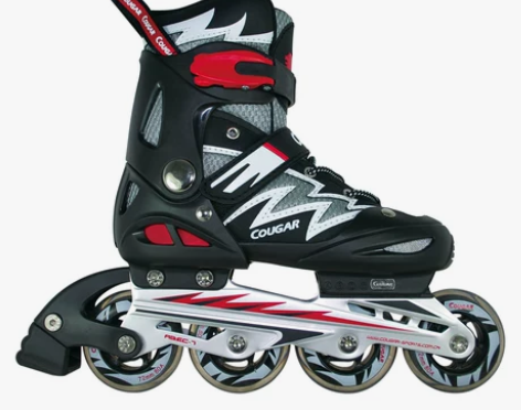 正品美洲狮835L专业可调成人轮滑鞋直排儿...