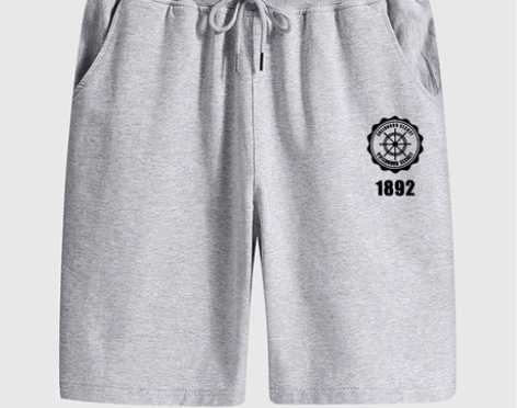 【24.9元包邮】休闲潮牌男中裤短裤 纯宽...