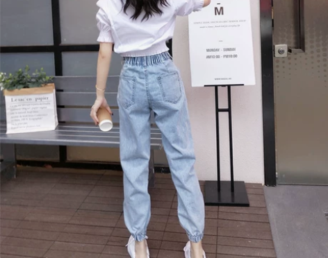 150小个子显高穿搭破洞牛仔裤女夏季薄款2...