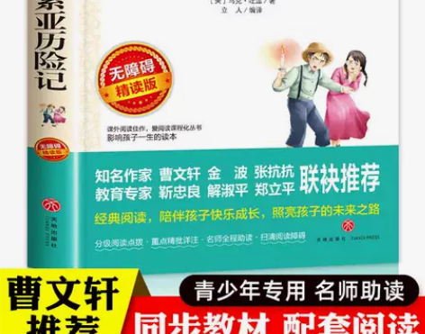 汤姆索亚历险记六年级下册课外书经典名著必读...