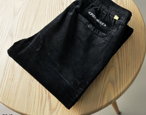 温暖灯芯绒+抽绳松紧腰！秋冬男士厚款休闲裤...