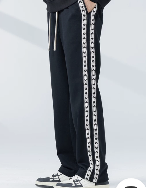 WP美式街头320克重磅针织卫裤男潮流直筒...