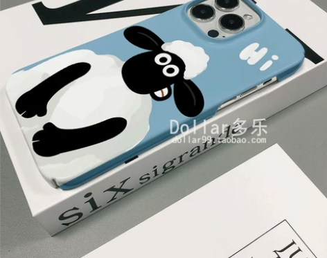 自拍小白羊菲林硬壳适用于苹果14proma...