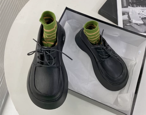 玛丽珍鞋单鞋女2022秋季厚底增高韩版复古...