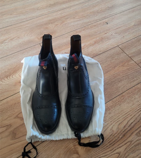 全新gucci古驰切尔西靴，固特异手工，真...