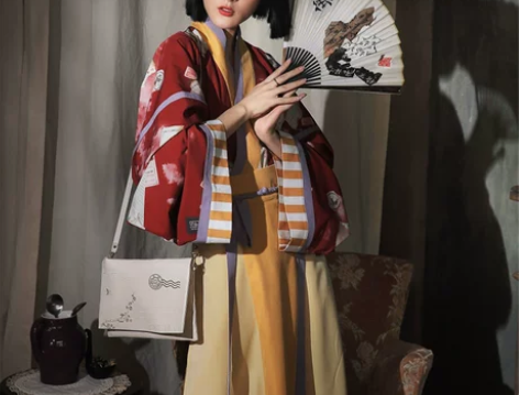 徐娇织羽集【打翻废纸篓 】汉服女晋制秋季交...