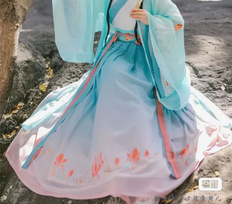 忆相寻原创汉服女【凤羽莱】传统魏晋风交领齐...