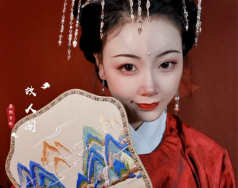 故人阁吾凤原创设计仿花丝金色五凤冠汉服婚冠...