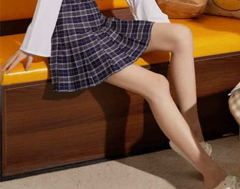 唐狮 a字半身裙短裙女半身裙夏半裙百褶裙格...