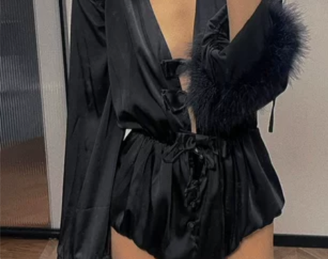 黑色长袖连体裤 高腰连身裤辣妹连体上衣 全...