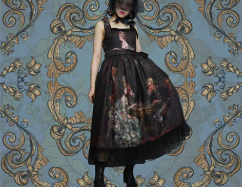 Lolita宫廷风梧桐与候鸟宫廷jsk套装...