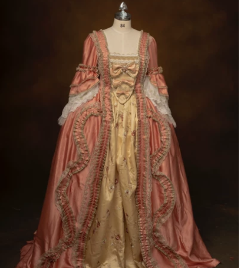 挂赏 洛可可时期复原服装 本人制作 孤品 ...