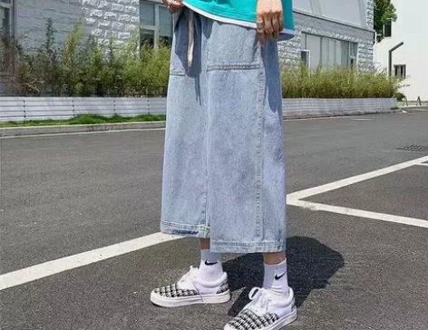 裤子男夏天款休闲裤宽松百搭牛仔裤男夏季薄款...