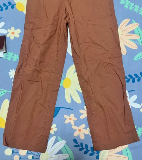 优衣库棉麻裤 L码 专柜购入 穿过一次 感...