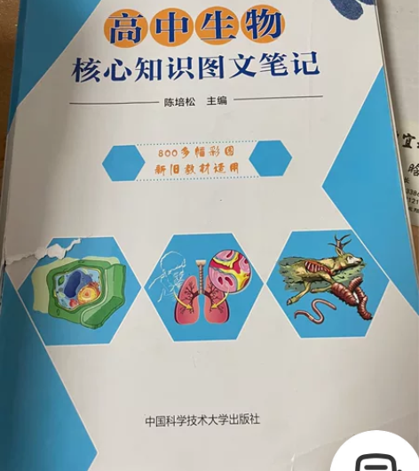 高中生物核心知识图文笔记!很好的一本书!所...