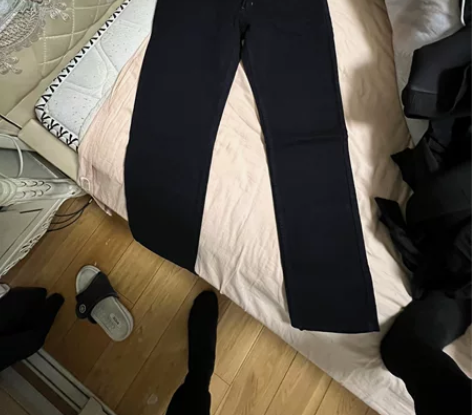 男牛仔裤黑色休闲裤修身 看图吧全新的包邮出...