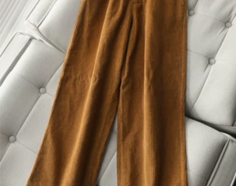 良品外贸 秋装新款复古百搭宽松休闲高腰灯...