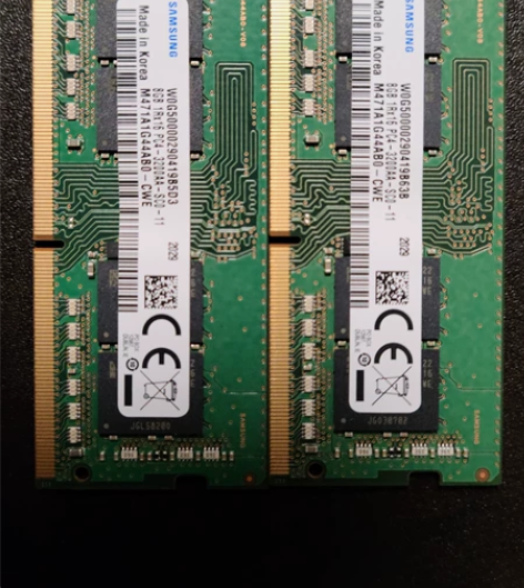 自用笔记本拆机内存三星ddr4 8g×2 ...