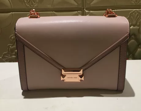 MK 正品信封链条女包 淡粉色大号大号！2...