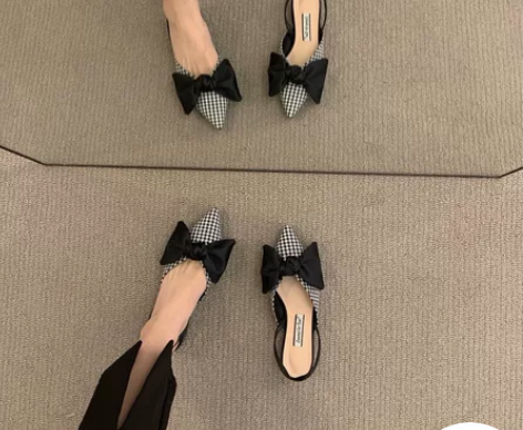 尖头玛丽珍鞋女2022春夏复古法式小众设计...