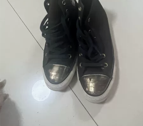 匡威高帮复古帆布鞋 成色如图鞋码39正品！...