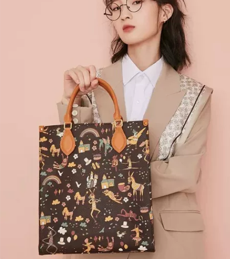 bromen bags/不莱玫   棕色花...